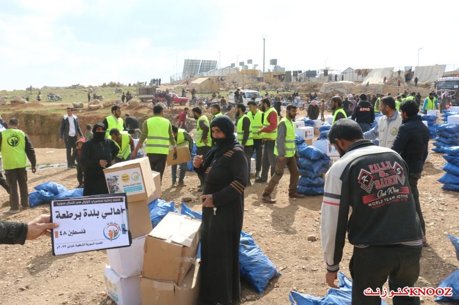 مساعدات برطعة وجمعية العيش بكرامة تصل إلى الشمال السوري